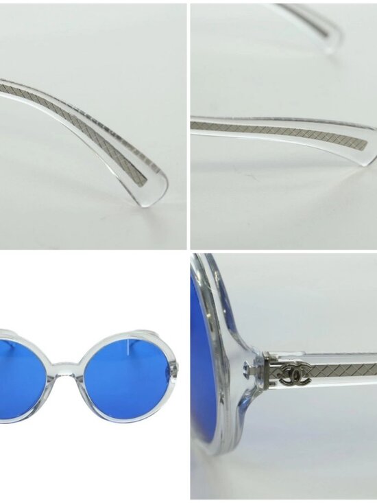 CHANEL Sunglasses plastic Clear 71287A CC Auth BSZ561M main image 6